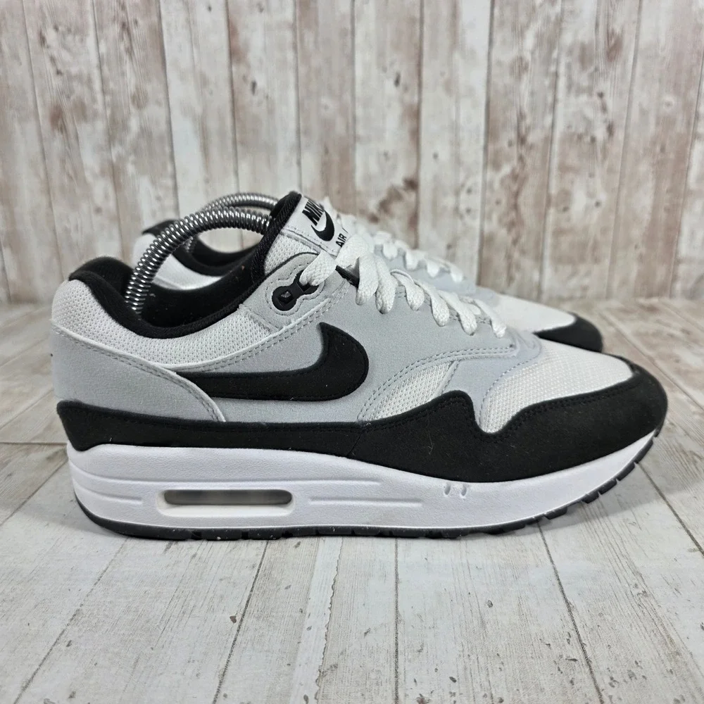 Nike Air Max 1 White Black Pure Platinum FD9082-107 Mens Size 8 Low Top Sneakers